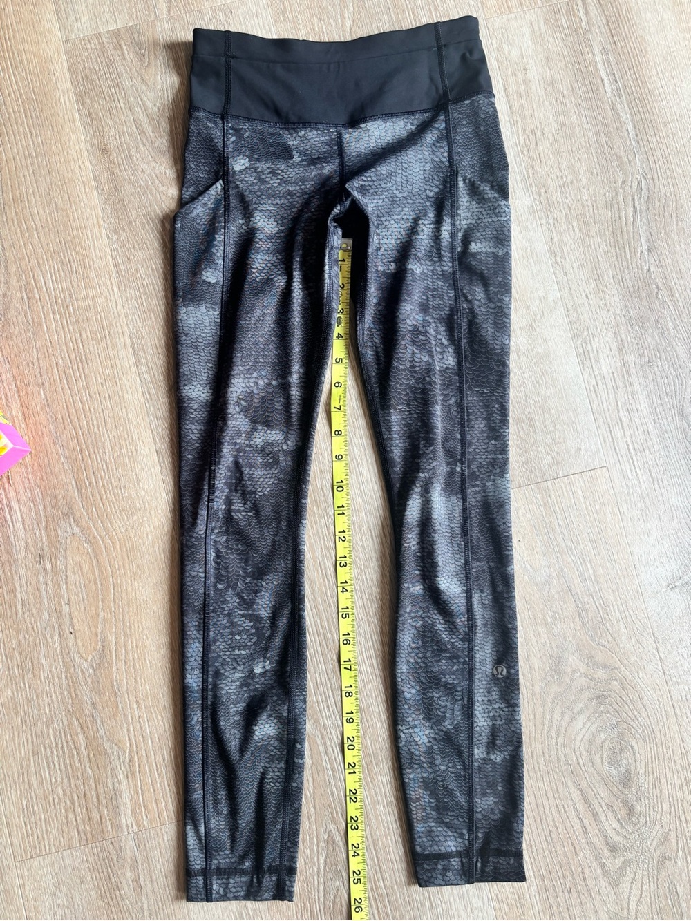 lululemon athletica Black Patterned Leggings